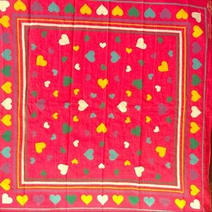 Vintage Tower hearts 💕 bandana Color Fast